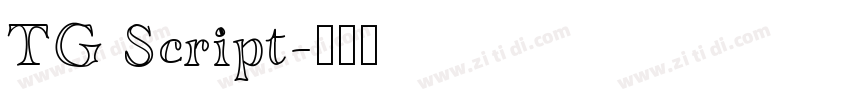 TG Script字体转换